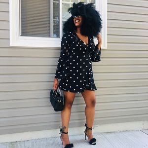 Polka Dot Wrap Dress